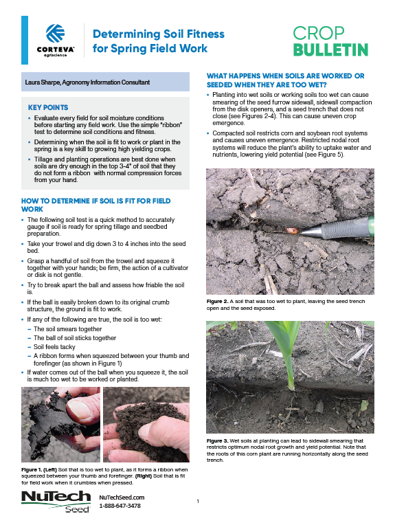 Determining Soil Fitness for Spring Field Work