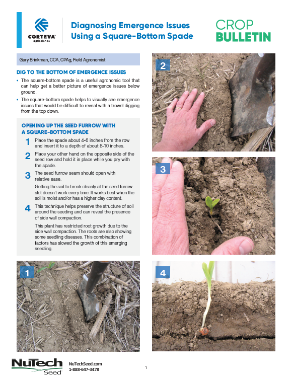 Diagnosing Emergence Issues Using a Square-Bottom Spade