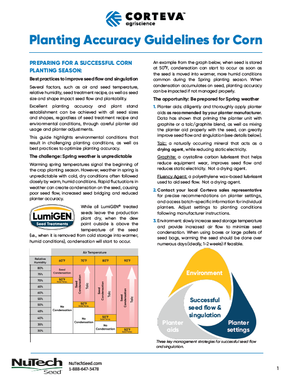 Planting Accuracy Guidelines for Corn